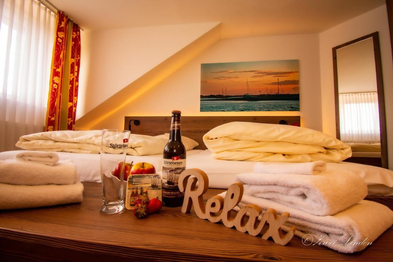 Hotel Zwei Linden - Links Der Elbe - Niedersachsen Balje Екстер'єр фото